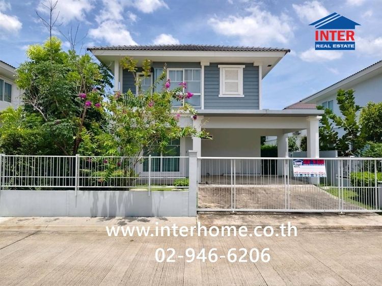 บ้านเดี่ยว 2 ชั้น 50.4 ตร.ว. หมู่บ้านวิลลาจจิโอ บางนา ซอยเอแบค ถนนบางนา-ตราด ถนนรัตนโกสินทร์ 200 ปี บางบ่อ สมุทรปราการ