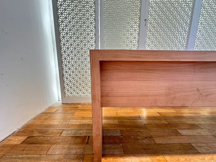 โต๊ะยาวติดผนัง ท็อปและโครงขาไม้ MDF ปิดผิวลามิเนตสีบีชลายไม้ (ขนาด 206.5 CM.)  รูปที่ 9