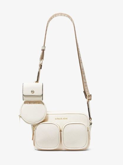 กระเป๋า MICHAEL KORS Jet Set Medium Leather Crossbody Bag สีครีม รูปที่ 2