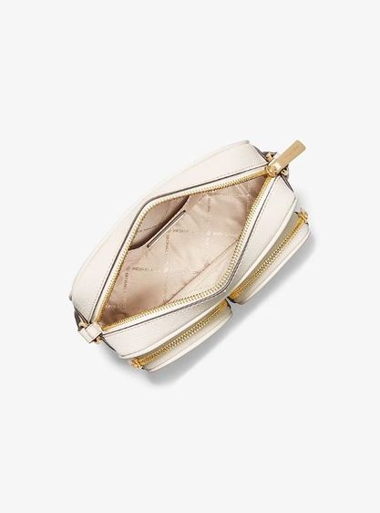 กระเป๋า MICHAEL KORS Jet Set Medium Leather Crossbody Bag สีครีม รูปที่ 4