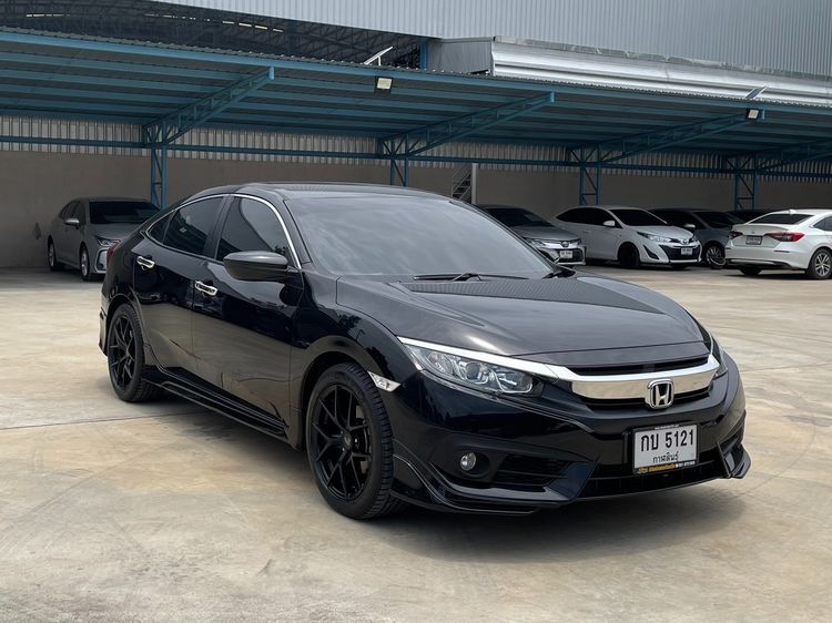 Honda Civic 2018 1.8 E i-VTEC Sedan เบนซิน ไม่ติดแก๊ส เกียร์อัตโนมัติ ดำ รูปที่ 3