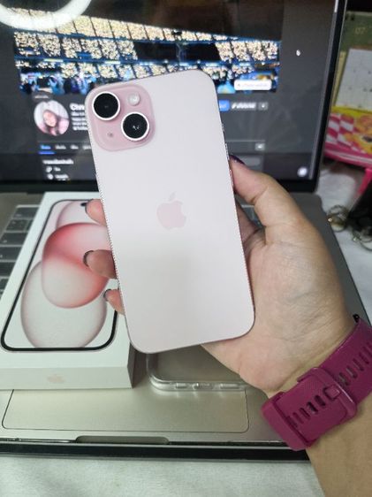 iPhone 15 128GB สีชมพู แบต 100% ประกันถึง 20 กค 70