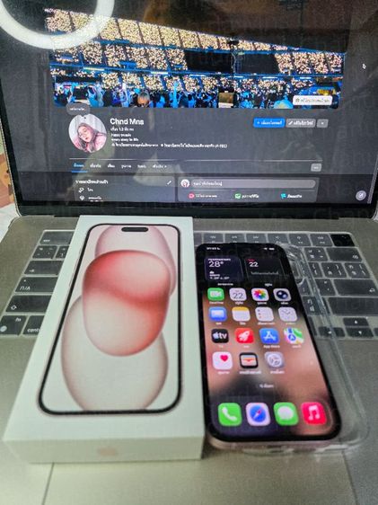 iPhone 15 128GB สีชมพู แบต 100% ประกันถึง 20 กค 70 รูปที่ 7