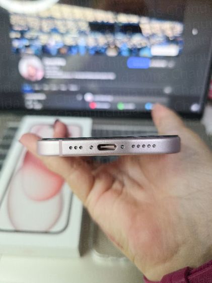 iPhone 15 128GB สีชมพู แบต 100% ประกันถึง 20 กค 70 รูปที่ 5