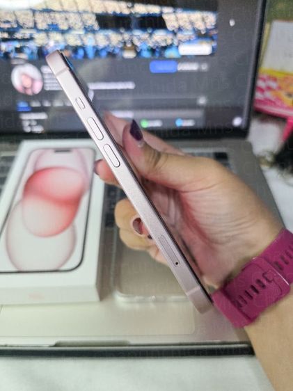 iPhone 15 128GB สีชมพู แบต 100% ประกันถึง 20 กค 70 รูปที่ 3