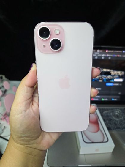 iPhone 15 128GB สีชมพู แบต 100% ประกันถึง 20 กค 70 รูปที่ 8