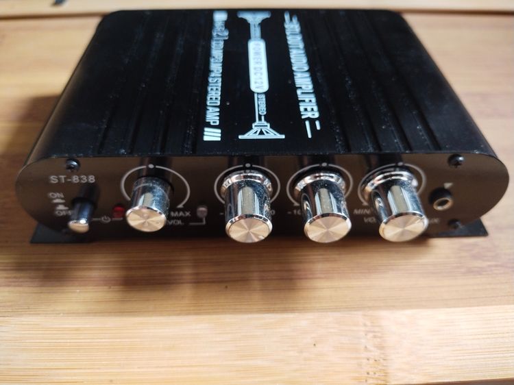 แอมป์จิ๋ว มือสอง 2.1CH รุ่น ST-838 + อะแดปเตอร์จ่ายไฟ 60W 12V 5a ราคา 350 รูปที่ 3