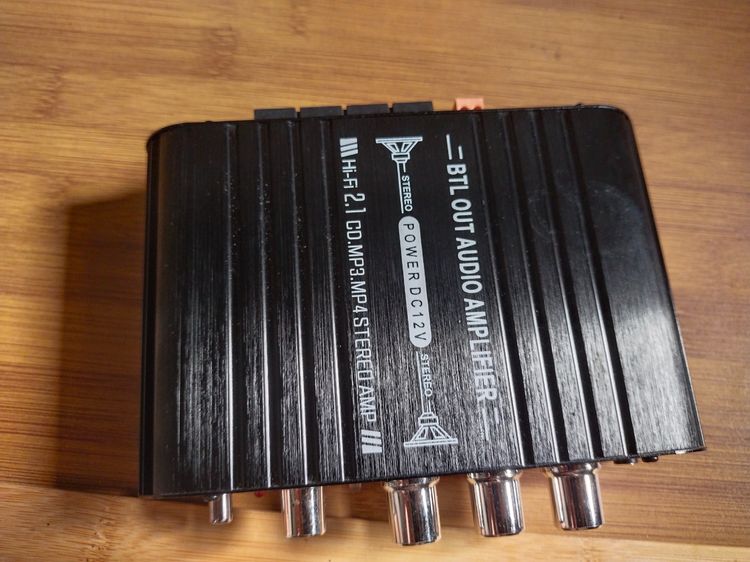 แอมป์จิ๋ว มือสอง 2.1CH รุ่น ST-838 + อะแดปเตอร์จ่ายไฟ 60W 12V 5a ราคา 350 รูปที่ 4