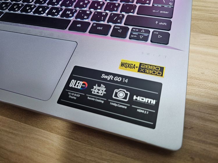 Acer Swift OLED i7-13700H+Ram16DDR5+ IRIS XE GRAPHICS+14 Oled 2.8K เครื่องสวย พร้อมใช้งาน รูปที่ 4