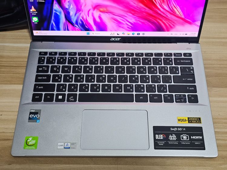 Acer Swift OLED i7-13700H+Ram16DDR5+ IRIS XE GRAPHICS+14 Oled 2.8K เครื่องสวย พร้อมใช้งาน รูปที่ 3