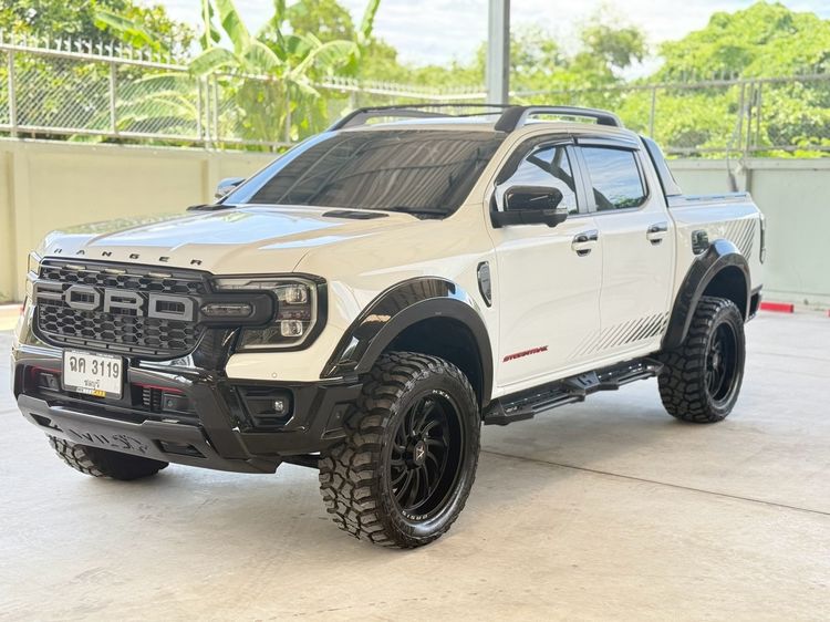 Ford Ranger 2024 2.0 Wildtrak 4WD Pickup ดีเซล LPG เกียร์อัตโนมัติ ขาว