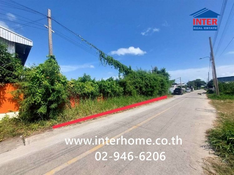 ที่ดินเปล่า 215 ตร.ว. ที่ดินเปล่า ตรงข้ามโรงพยาบาลจุฬารัตน์ 3 อินเตอร์ ซอยกู้พาราฝั่งใต้ ถนนเทพารักษ์ บางพลี สมุทรปราการ