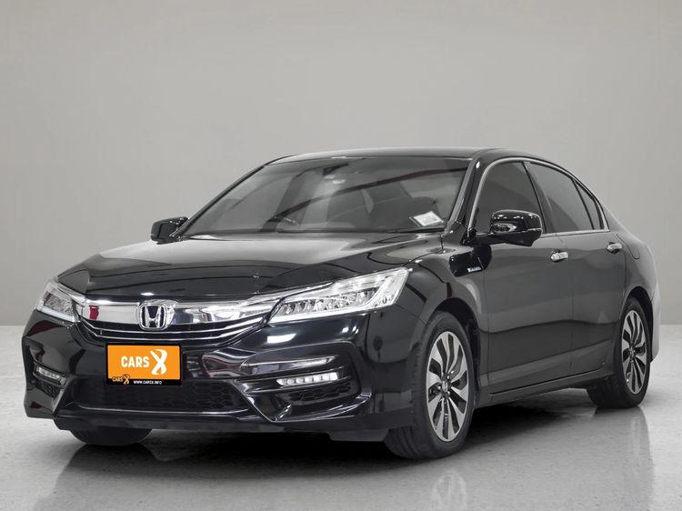 Honda Accord 2017 2.0 Hybrid Sedan ไฮบริด ไม่ติดแก๊ส เกียร์อัตโนมัติ ดำ