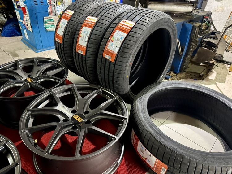 BBS FIR 18x8 5 5x114 สีเทากับสวยงาม ล้อเบามือสอง รูปที่ 10