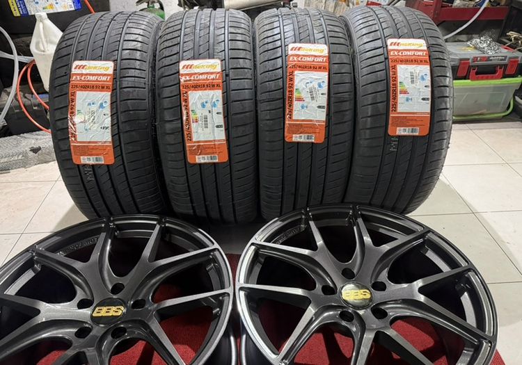 BBS FIR 18x8 5 5x114 สีเทากับสวยงาม ล้อเบามือสอง รูปที่ 9