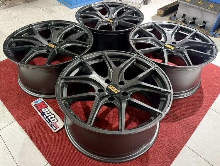 BBS FIR 18x8 5 5x114 สีเทากับสวยงาม ล้อเบามือสอง รูปที่ 2