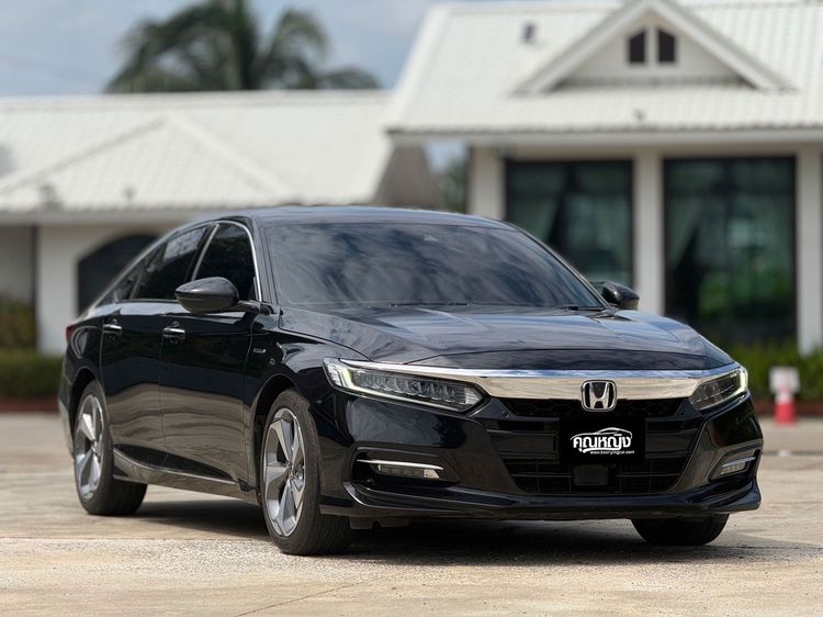 Honda Accord 2020 2.0 Hybrid Tech Sedan ไฮบริด ไม่ติดแก๊ส เกียร์อัตโนมัติ ดำ รูปที่ 3