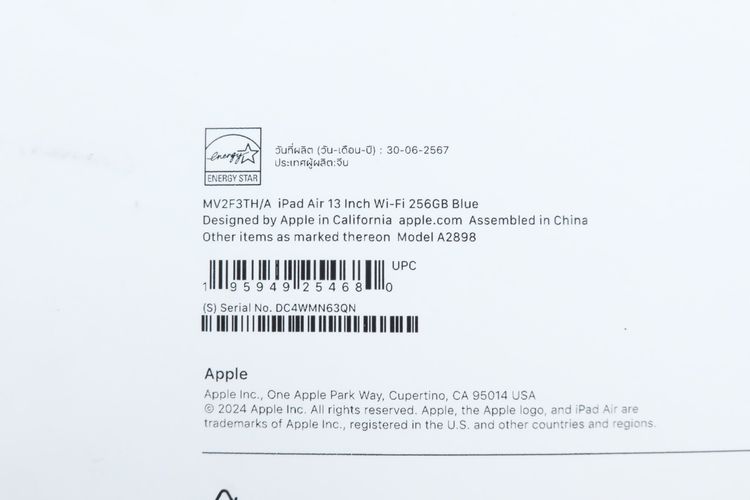 iPad Air M2 13" 256GB WiFi  รูปที่ 16