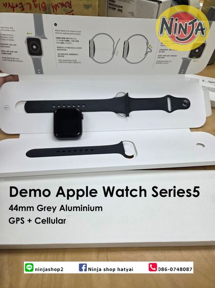 สมาทวอชมือสอง  APPLE WATCH 5 LIE ALUMINUM-SG SPORT BK44