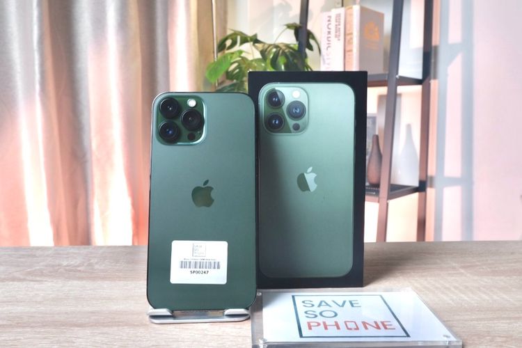 128 GB iPhone 13 Promax 128GB สี Green เครื่องสวย ราคาเพียง 14,900.- มีประกันร้าน 60วัน
