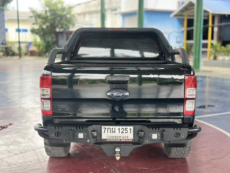Ford Ranger 2018 2.2 Hi-Rider Wildtrak Pickup ดีเซล ไม่ติดแก๊ส เกียร์อัตโนมัติ ดำ รูปที่ 2