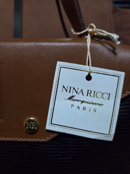 กระเป๋าถือวินเทจ Nina Ricci Maroquinerie Paris (สภาพป้ายห้อย) รูปที่ 3