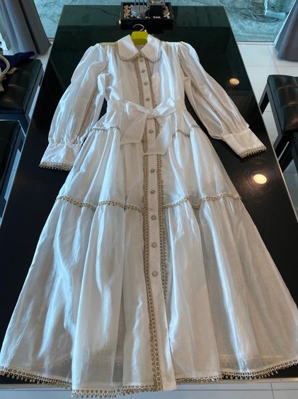ชาแนล เดรสยาว สภาพใหม่เอี่ยม เนื้อผ้าไหม รูปที่ 15
