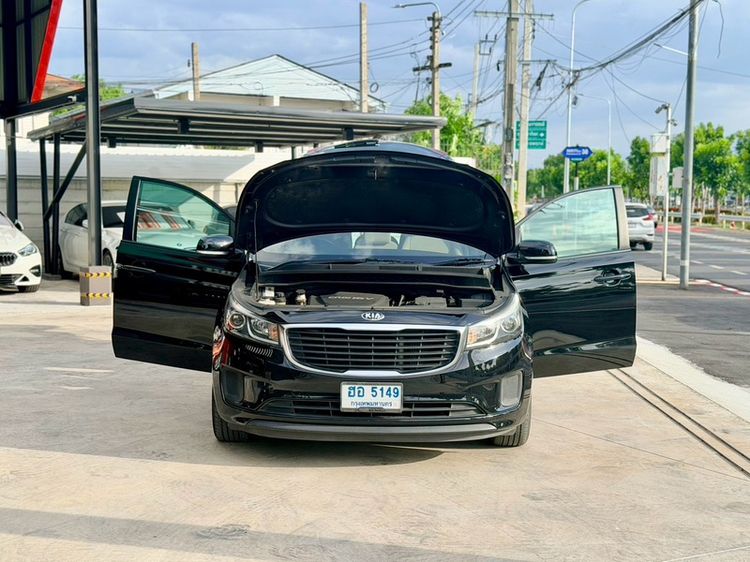 Kia Grand Carnival 2018 2.2 LX Utility-car ดีเซล ไม่ติดแก๊ส เกียร์อัตโนมัติ ดำ