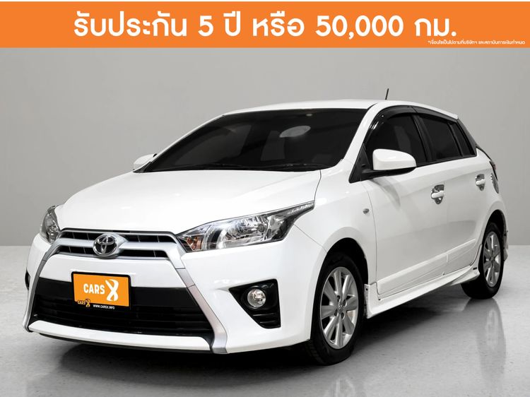 Toyota Yaris 2014 1.2 E Sedan เบนซิน ไม่ติดแก๊ส เกียร์อัตโนมัติ ขาว