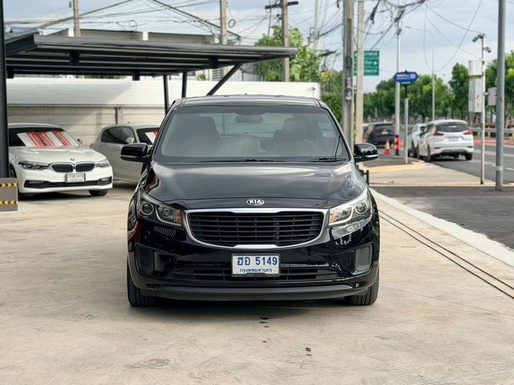 Kia Grand Carnival 2018 2.2 LX Utility-car ดีเซล ไม่ติดแก๊ส เกียร์อัตโนมัติ ดำ รูปที่ 3