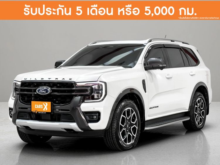 รถ Ford Everest 2.0 Bi-Turbo Wildtrak 4WD สี ขาว