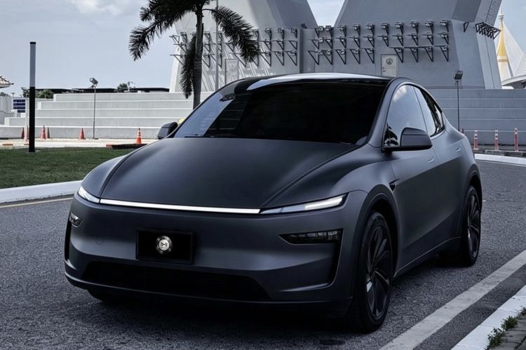 รถ Tesla Model Y Launch Series สี ฟ้า