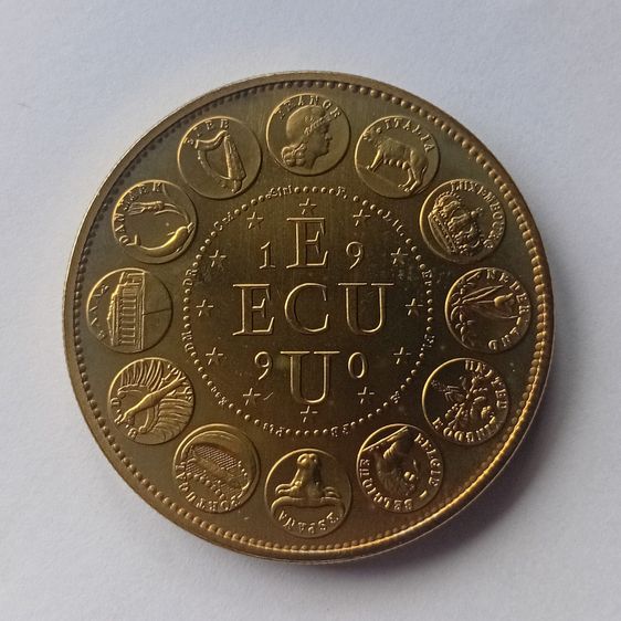 🇹🇭 เหรียญที่ระลึก ECU Europa III ปี 1990 – 41 มม. – สภาพสะสมสวยมาก ราคา 1,600 บาท รูปที่ 6