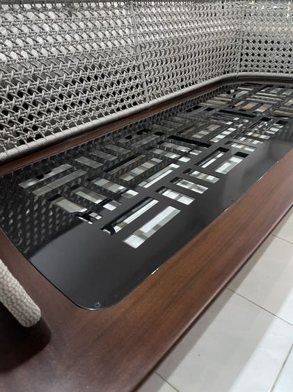 Sofa indoor outdoor นำเข้า CHANINTR ขนาด 236 ซม. พร้อมโต๊ะกลาง สภาพใหม่สวยมาก รูปที่ 2