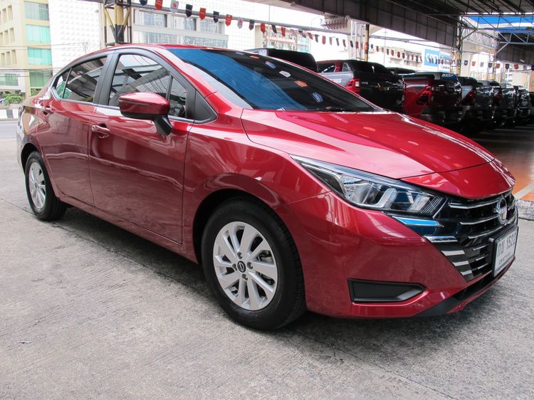 Nissan Almera 2024 1.0L Turbo EL CVT Sedan ดีเซล ไม่ติดแก๊ส เกียร์อัตโนมัติ แดง รูปที่ 2