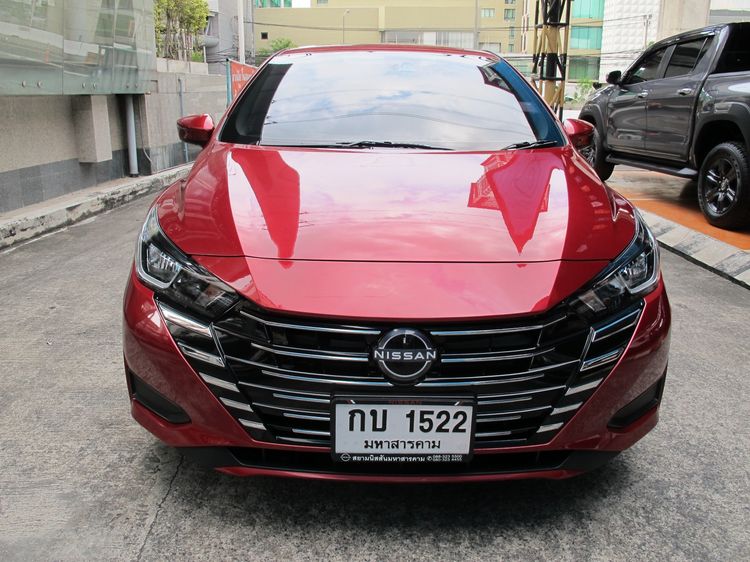 Nissan Almera 2024 1.0L Turbo EL CVT Sedan ดีเซล ไม่ติดแก๊ส เกียร์อัตโนมัติ แดง รูปที่ 3