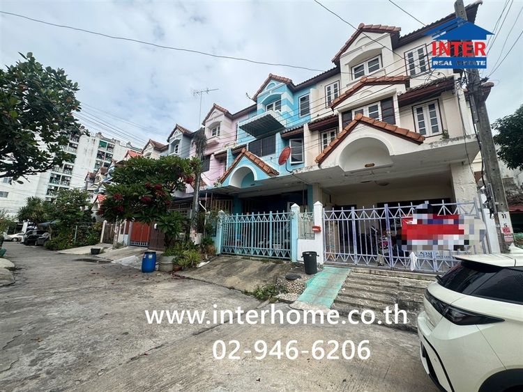 ทาวน์เฮ้าส์ 3 ชั้น 39.7 ตร.ว. หมู่บ้านมั่งมีซิตี้ ซอยกาญจนาภิเษก008 ถนนกาญจนาภิเษก เขตภาษีเจริญ กรุงเทพมหานคร