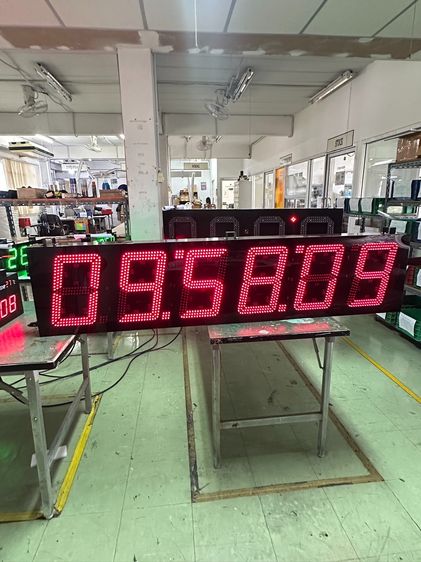 พลาสติก ดำ DIGITAL CLOCK  MODEL CK-1206A-INDOOR นาิกาดิจิตอลขนาดใหญ่
