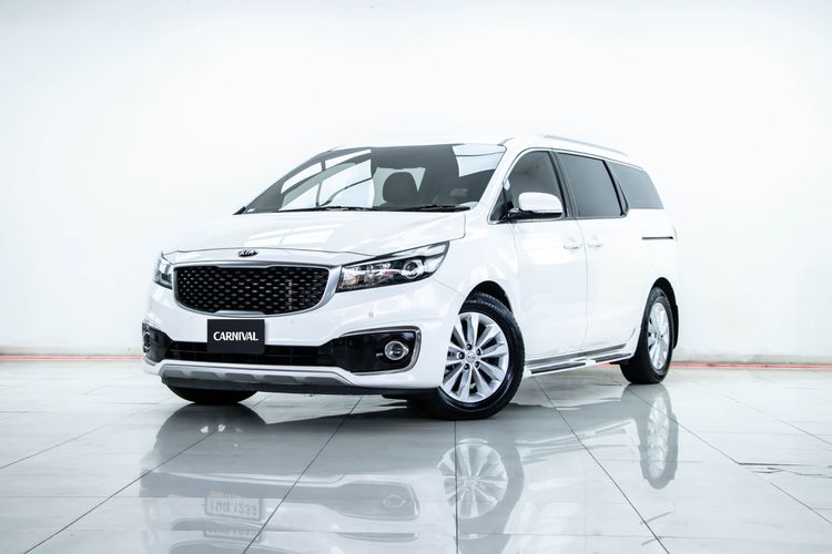 Kia Grand Carnival 2018 2.2 EX Utility-car ดีเซล ไม่ติดแก๊ส เกียร์อัตโนมัติ ขาว