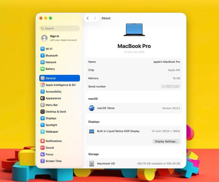MacBook Pro 14-inch M4 Ram16GB SSD512GB SpaceBlack CPU 10-Core GPU 10-Core รูปที่ 12