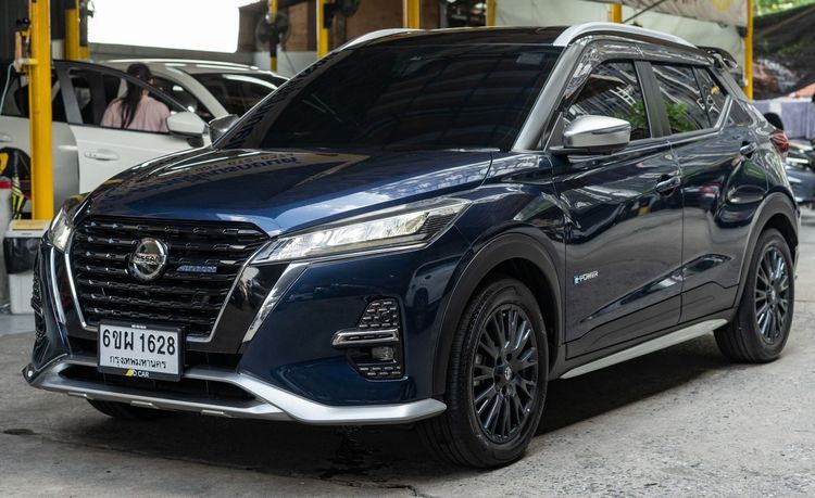 Nissan Kicks 2022 1.2 Autech Utility-car ไฮบริด เกียร์อัตโนมัติ น้ำเงิน