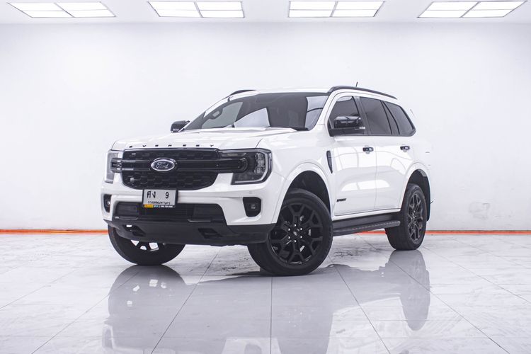 Ford Everest 2024 2.0 Turbo Sport Utility-car ดีเซล ไม่ติดแก๊ส เกียร์อัตโนมัติ ขาว