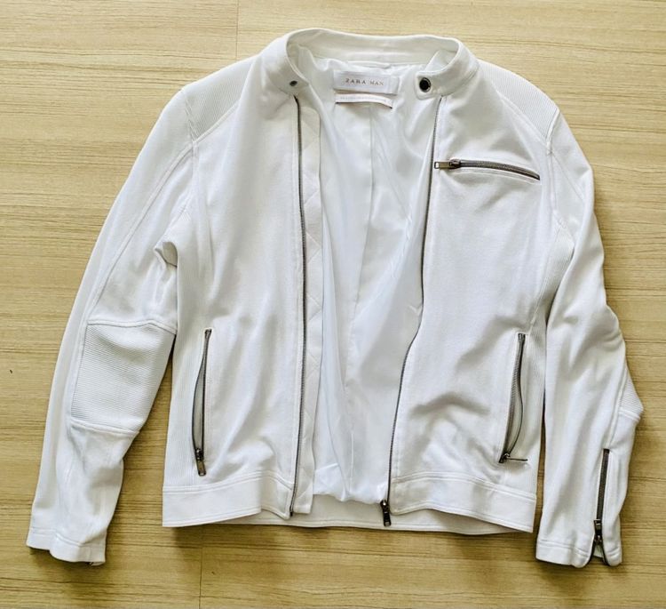 อื่นๆ เสื้อแจ็คเก็ต | เสื้อคลุม M ขาว แขนยาว เสื้อแจ็คเก็ต