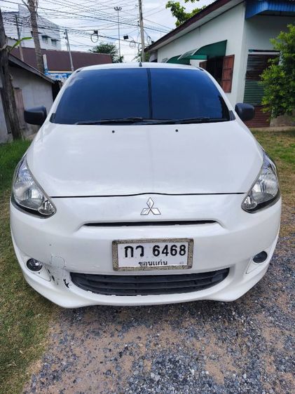 รถ Mitsubishi Mirage 1.2 GL สี ขาว