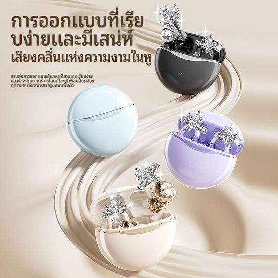 หูฟังบลูทูธ 6.0 หูฟังนำเสียงผ่านกระดูก ตัดเสียงรบกวน ใส่สบายไม่เจ็บหู ออกกำลังกาย กันน้ำ รูปที่ 8
