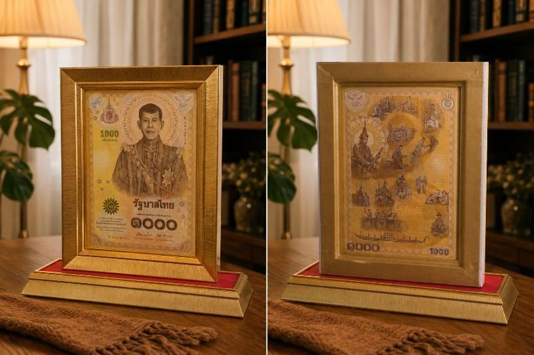 ธนบัตร 1000 บาท ที่ระลึกเนื่องในพระราชพิธีบรมราชาภิเษก รัชกาลที่10 พุทธศักราช 2562