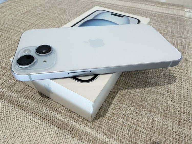 iPhone 15 สีฟ้า 128 ประกันศูนย์ยังเหลือ  ผ่อนได้ รูปที่ 5