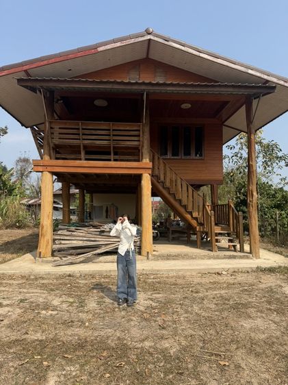 บ้านไม้สักแท้ พร้อมที่ 1 ไร่กว่า