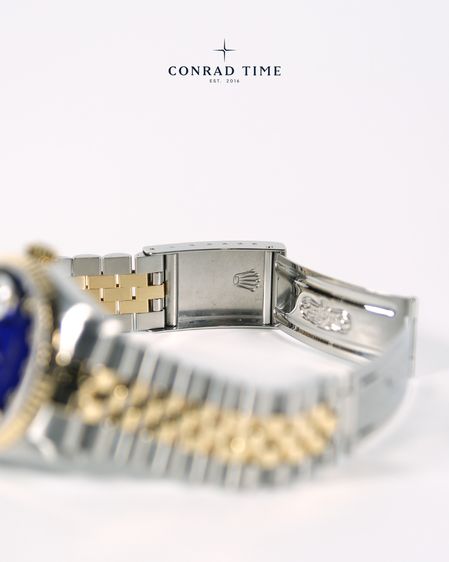 Rolex Datejust 16233 Blue Vignette Diamond Dial Two-Tone Jubilee 1996 36mm.  รูปที่ 13