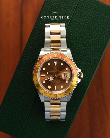 Rolex GMT-Master II 16713 Root Beer' Bronze dial Two-Tone Oyster 2000 40mm. 